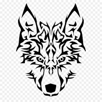 Arctic wolf Wall decal Sticker Logo - Fight like a wolf 