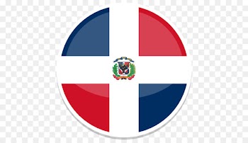 area brand flag logo circle - Dominican republic 