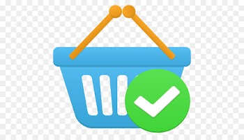 area text brand yellow - Shopping basket accept 