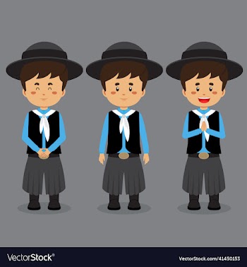 argentina character with various expression