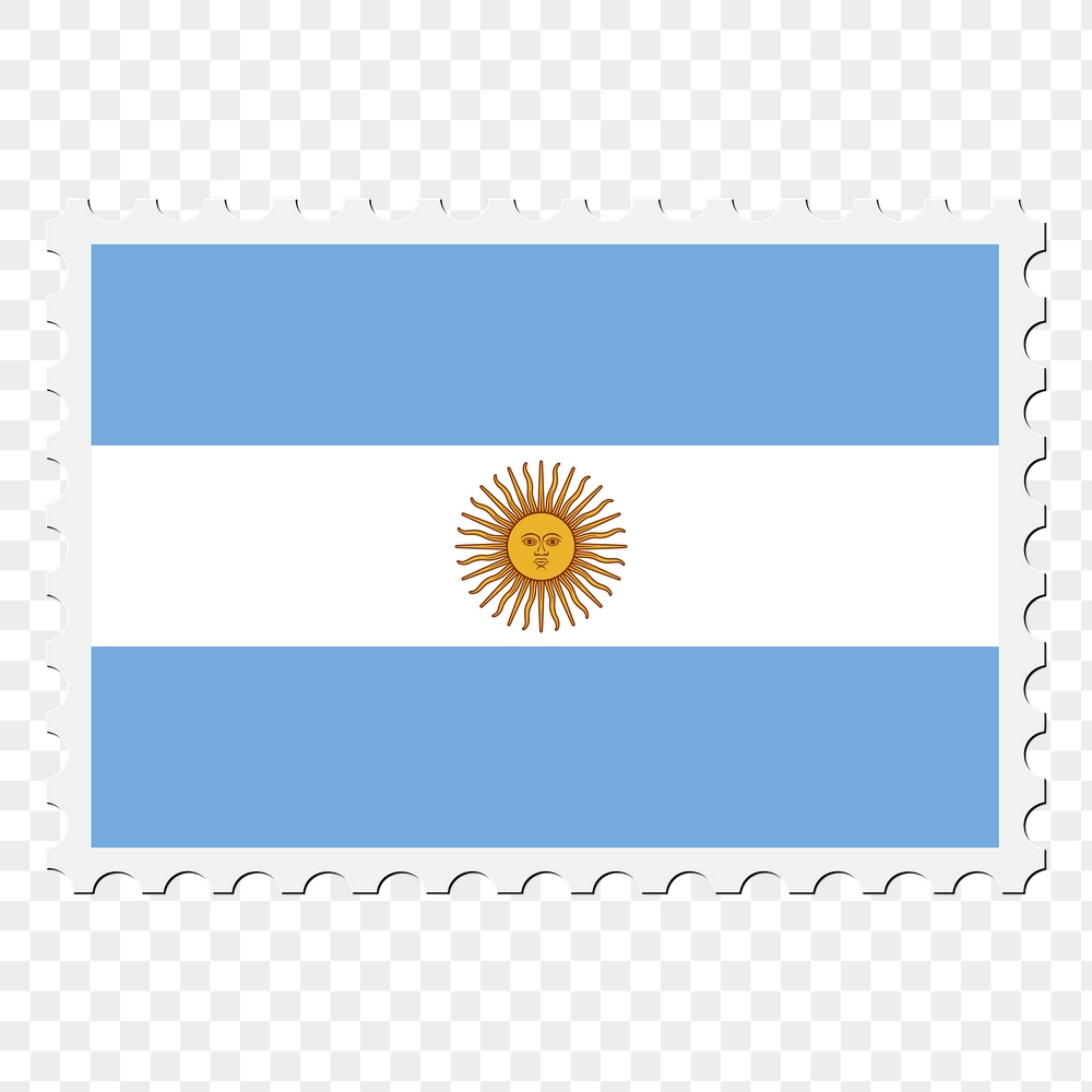 Argentina flag png sticker, postage | Free PNG - rawpixel