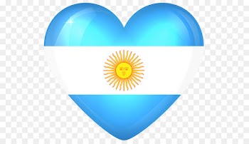 Argentina Heart - argentina flag png 