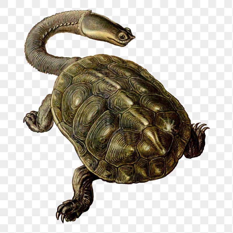 Argentine snake-necked turtle png sticker, | Free PNG - rawpixel