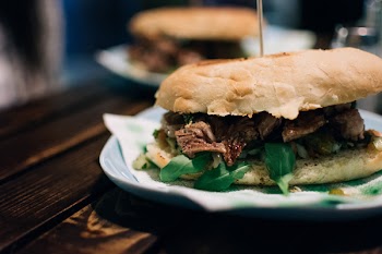 Argentinian beef steak sandwich 