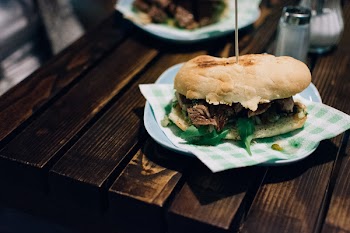 Argentinian beef steak sandwich 