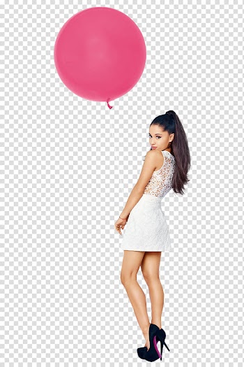 ARIANA GRANDE, Ariana Grande holding balloon transparent background PNG clipart