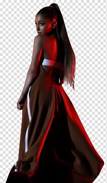 Ariana Grande, Ariana Grande standing and looking side view transparent background PNG clipart