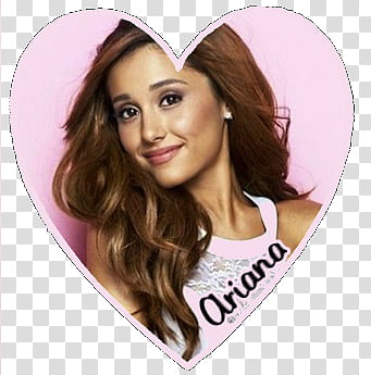 Ariana Grande Heart transparent background PNG clipart