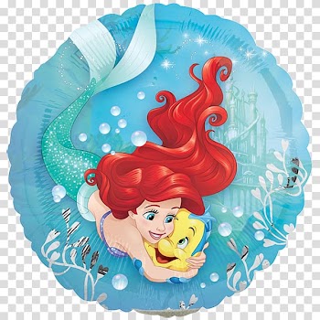 Ariel Balloon Party Birthday Sebastian, balloon transparent background PNG clipart