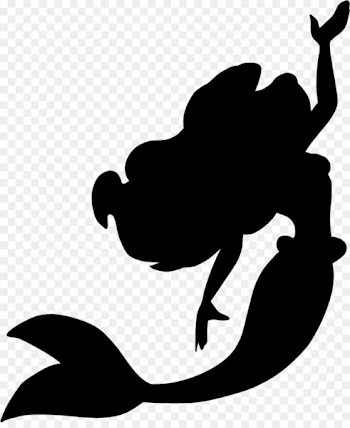 Ariel Minnie Mouse Silhouette Disney Princess Clip art - under the sea 