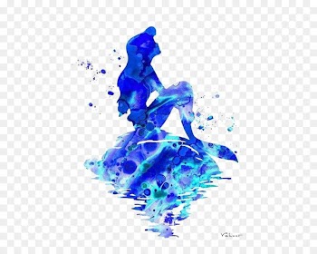 Ariel Rapunzel Minnie Mouse Watercolor painting Disney Princess - Mermaid 