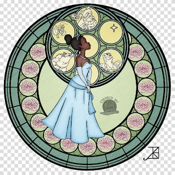Ariel Stained glass Window Disney Princess The Walt Disney Company, watercolor stain transparent background PNG clipart