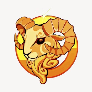 Aries symbol sticker, astrology sign | Free Vector - rawpixel