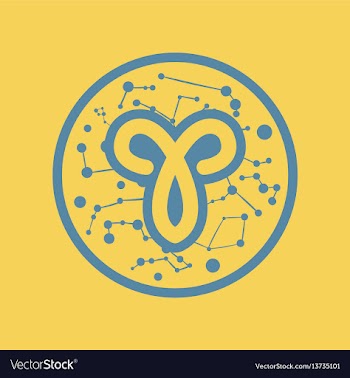 Aries zodiac sign vector image