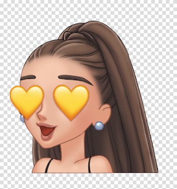 Arimojis part II elliexcutiepie, heart eyed illustration transparent background PNG clipart