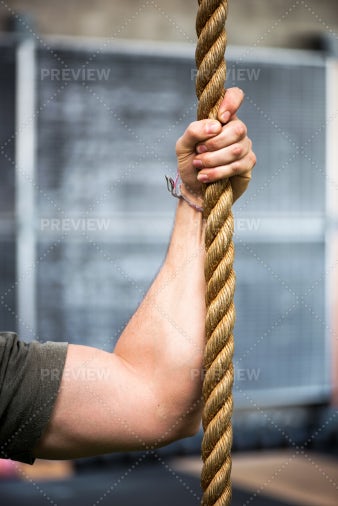 Arm Holding A Rope