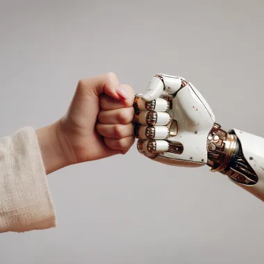 Arm Wrestling: Woman's Hand vs. Robot Hand Arm Wrestling: Woman's Hand vs. Robot Hand