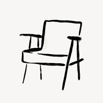 Armchair collage element, aesthetic drawing | Free Photo - rawpixel