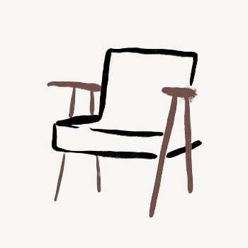 Armchair collage element, aesthetic drawing | Free Photo - rawpixel