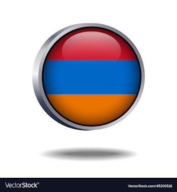 armenia flag button
