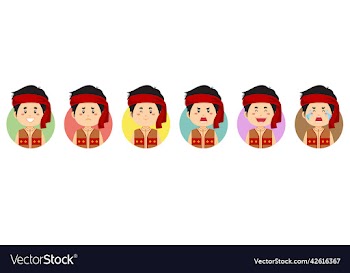 armenian avatar with various expression