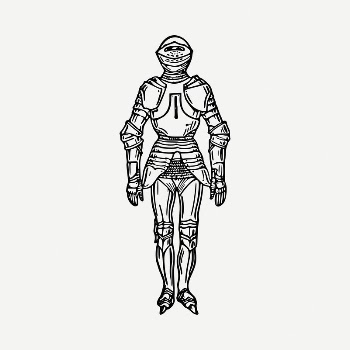 Armor drawing, vintage illustration psd. | Free PSD - rawpixel