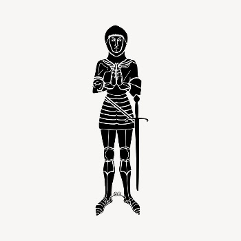 Armored knight collage element, historic | Free Vector Illustration - rawpixel