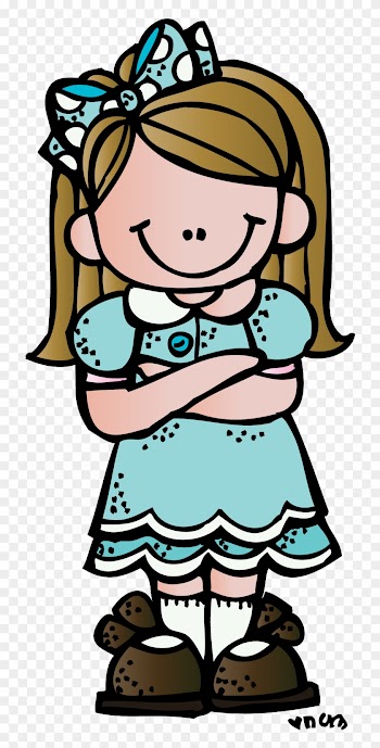 Arms Folded In Prayer Clipart - Melonheadz Girl