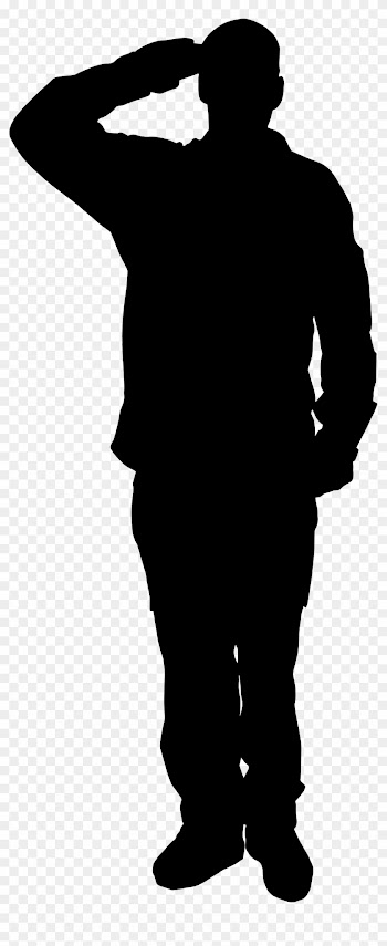 Army Clipart Ww1 Soldier - Silhouette Of A Soldier
