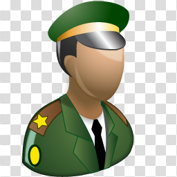 Army officer Icon | People Iconset | Aha-Soft