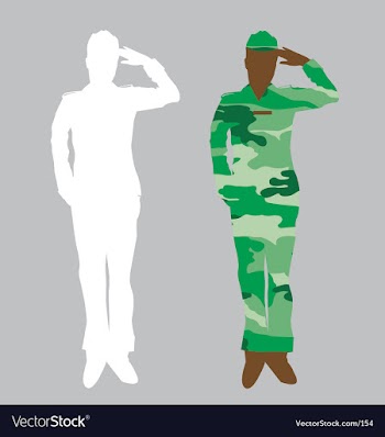 Army officer vector image
