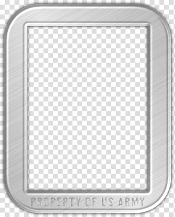 Army Wife Digital Scrap Kit, silver property of US army frame template transparent background PNG clipart