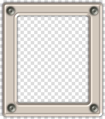 Army Wife Digital Scrap Kit, square gray metal frame transparent background PNG clipart