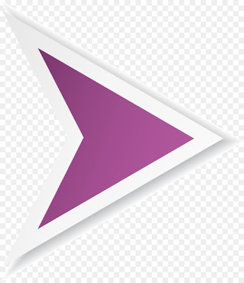Arrow Arah Purple - Purple simple arrow direction 