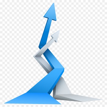 Arrow - Blue up arrow 