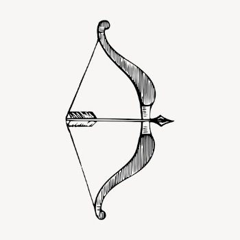 Arrow, bow clipart, vintage archery | Free Vector - rawpixel