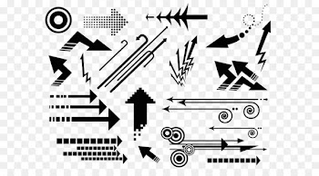 Arrow Brush Drawing Clip art - Pen touch vector black arrow 