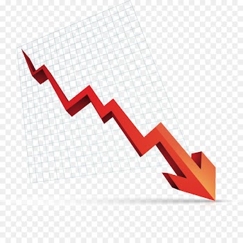 Arrow Chart - Down line 