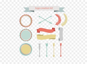 Arrow Clip art - Badge ribbons and arrows 