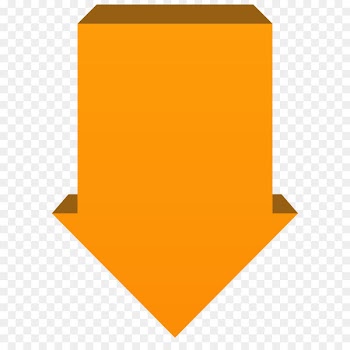 Arrow Clip art - Orange Arrow Down PNG Transparent Clip Art Image 