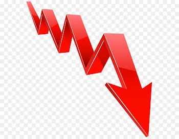 Arrow Clip art - Recession Arrow Red Transparent PNG Clip Art Image 