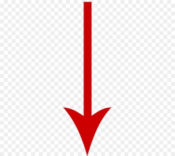 Arrow Clip art - Red Arrow Down 
