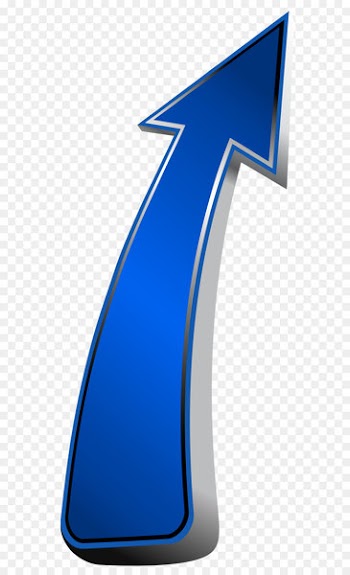 Arrow Clip art - Up Arrow Blue Transparent PNG Clip Art Image 