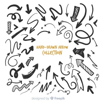 Arrow collection Free Vector