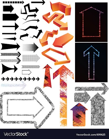 Arrow collection vector image