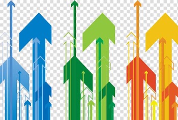 Arrow , Color up arrow transparent background PNG clipart