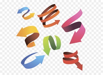 Arrow Curve Euclidean vector - Spiral arrow all directions 