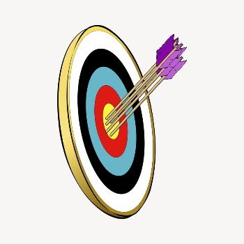 Arrow, dartboard clipart, illustration vector. | Free Vector - rawpixel