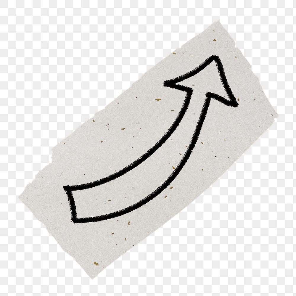 Arrow doodle png sticker, ripped | Free PNG - rawpixel