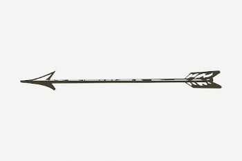 Arrow drawing clipart, black and | Free PSD - rawpixel